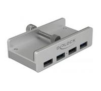 DELOCK HUB EXTERNO USB 3.0 DE 4 PUERTOS CON TORNILLO DE BLOQUEO