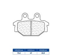 641147ATV1 PASTIGLIE FRENO RAKES 1147ATV1