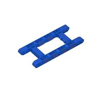 64178 - Connettore per bullone, 5x11, telaio centrale aperto, spesso, 10 pezzi, GDS-1001, compatibile con mattoncini Lego, colore: Blu 23