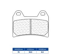 642539C60 PASTIGLIE FRENO RACING ANTERIORE CL BRAKES 2539C60