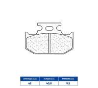 642923ATV1 PASTIGLIE FRENO CL BRAKES 2923ATV1