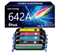 642A Cartuccia di Toner di Sostituzione Compatibile CB400A CB401A CB402A CB403A per HP - Per CP4005 CP4005n CP4005dn,4pack