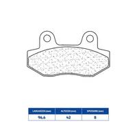 643086MSC PASTIGLIE FRENO CL BRAKES 3086MSC
