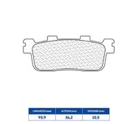 643089MSC PASTIGLIE FRENO CL BRAKES 3089MSC