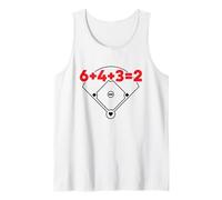 6432 Equazione matematica sul campo dei numeri di gioco doppio baseball Canotta