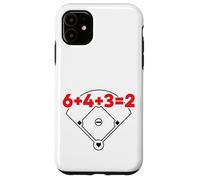 6432 Equazione matematica sul campo dei numeri di gioco doppio baseball Custodia per iPhone 11