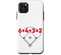 6432 Equazione matematica sul campo dei numeri di gioco doppio baseball Custodia per iPhone 11 Pro Max