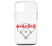 6432 Equazione matematica sul campo dei numeri di gioco doppio baseball Custodia per iPhone 12/12 Pro