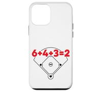 6432 Equazione matematica sul campo dei numeri di gioco doppio baseball Custodia per iPhone 12 mini