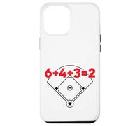 6432 Equazione matematica sul campo dei numeri di gioco doppio baseball Custodia per iPhone 12 Pro Max
