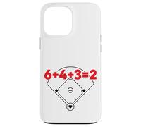 6432 Equazione matematica sul campo dei numeri di gioco doppio baseball Custodia per iPhone 13 Pro Max
