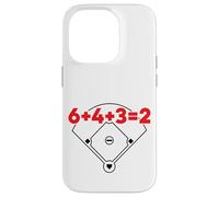 6432 Equazione matematica sul campo dei numeri di gioco doppio baseball Custodia per iPhone 14 Pro