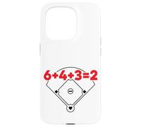 6432 Equazione matematica sul campo dei numeri di gioco doppio baseball Custodia per iPhone 15 Pro