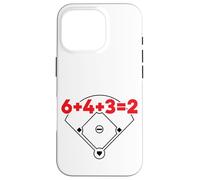 6432 Equazione matematica sul campo dei numeri di gioco doppio baseball Custodia per iPhone 16 Pro