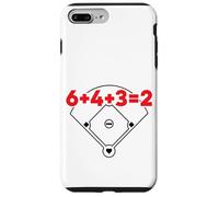 6432 Equazione matematica sul campo dei numeri di gioco doppio baseball Custodia per iPhone 7 Plus/8 Plus