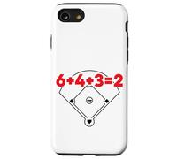 6432 Equazione matematica sul campo dei numeri di gioco doppio baseball Custodia per iPhone SE (2020) / 7 / 8