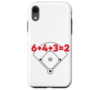 6432 Equazione matematica sul campo dei numeri di gioco doppio baseball Custodia per iPhone XR