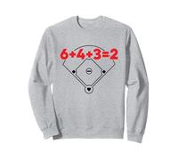6432 Equazione matematica sul campo dei numeri di gioco doppio baseball Felpa