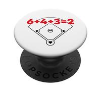 6432 Equazione matematica sul campo dei numeri di gioco doppio baseball PopSockets PopGrip Adesivo