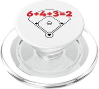 6432 Equazione matematica sul campo dei numeri di gioco doppio baseball PopSockets PopGrip per MagSafe