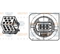 6450NX Centralina Ventola Abitacolo Peugeot 206 ORIGINALE