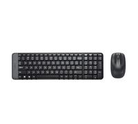 6491552 TASTIERA MK220 LOG WIRELESS+MOUSE NERA USB RETAIL