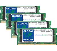 64GB (4 X 16GB) DDR4 2133MHz PC4-17000 260-PIN Sodimm Memory RAM Kit X Laptops