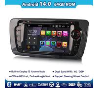 64GB 8-Core Android 14 Autoradio Carplay Per SEAT IBIZA Bluetooth Canbus DVD GPS
