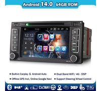64GB 8-Core Android 14 Autoradio VW TOUAREG T5 Multivan GPS CarPlay DAB+Navi DVD
