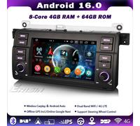64GB 8-Core Android 16 Autoradio BMW 3er E46 MG Rover 75 CarPlay Bluetooth GPS