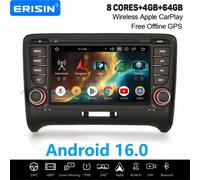 64GB 8-Core Android 16 Autoradio Navi per Audi TT MK2 DAB+ CarPlay Bluetooth USB