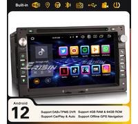 64GB 8-Core Navi Android 12 Autoradio Per VW Bora Jetta Golf4 T5 POLO Seat IBIZA