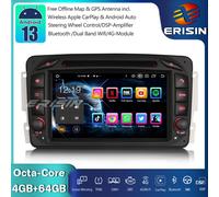 64GB Android 13 Autoradio GPS Navi Mercedes Classe C/CLK/G W203 W209 Vito Viano