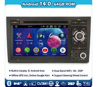 64GB Android 14 Autoradio GPS Carplay DVD WIFI GPS per Audi A4 S4 RS4 Seat Exeo