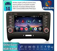 64GB Android 14 Autoradio GPS Navi CarPlay DVD OBD2 Wifi RDS USB For AUDI TT MK2