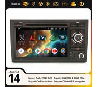 64GB Android 14 Autoradio per AUDI A4 S4 SEAT EXEO Navi DVD WiFi DAB+ CarPlay 4G
