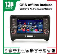 64GB Android 14 Carplay Autoradio Bluetooth Radio 4G Carplay GPS per AUDI TT MK2