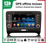 64GB Android 14 Carplay Autoradio DVD DSP IPS DAB+ Carplay GPS per AUDI TT MK2
