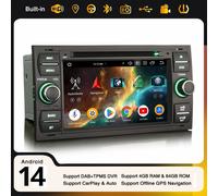 64GB Android 14 CarPlay Autoradio GPS 8-Core Ford S-Max Focus Fiesta Galaxy Kuga