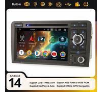 64GB Android 14 CarPlay Autoradio per AUDI A3 RS3 RNSE-PU Navi Wifi DSP DAB+ DVD