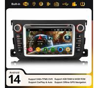 64GB Android 14 DAB+ Autoradio Mercedes Smart Fortwo GPS Navi CarPlay DVD 8 Core