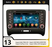 64GB Android 14 DAB+ Autoradio per Audi TT MK2 Navi CarPlay 8-Core USB 4G CANBus