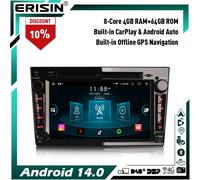 64GB Android 14 DVD Autoradio GPS DAB+ OPEL Corsa C/D Vectra Zafira Signum Astra
