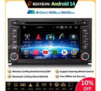 64GB Android 14 GPS Autoradio CarPlay DVD DAB+ OBD2 Wifi DSP BT5.0 per Seat Leon