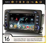 64GB Android 16 Autoradio CarPlay Navi Mercedes CLK/G/A W463 W209 Viano