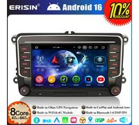 64GB Android 16 Autoradio GPS for VW Passat Polo Golf V VI Tiguan T5 Caddy Seat