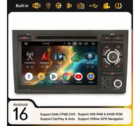 64GB Android 16 Autoradio per AUDI A4 S4 SEAT EXEO Navi DVD WiFi DAB+ CarPlay 4G