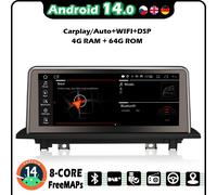 64GB CarPlay 10,25" IPS Android 14 Autoradio BMW X1 F48 NBT GPS Navi WiFi TPMS