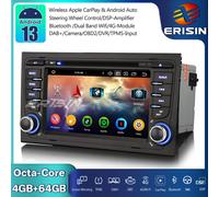64GB DAB+Android 13 Autoradio GPS CarPlay Wifi OBD2 For Audi A4 S4 RS4 Seat Exeo
