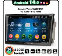 64GB DAB+Android 14 Autoradio GPS FM Opel Corsa D/C Zafira Astra H Meriva Vectra